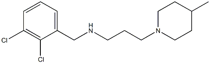 [(2,3-dichlorophenyl)methyl][3-(4-methylpiperidin-1-yl)propyl]amine Struktur