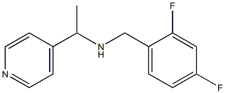 [(2,4-difluorophenyl)methyl][1-(pyridin-4-yl)ethyl]amine Struktur