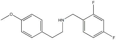 [(2,4-difluorophenyl)methyl][2-(4-methoxyphenyl)ethyl]amine Struktur