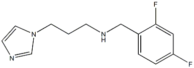 [(2,4-difluorophenyl)methyl][3-(1H-imidazol-1-yl)propyl]amine Struktur