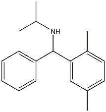 [(2,5-dimethylphenyl)(phenyl)methyl](propan-2-yl)amine Struktur