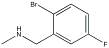 [(2-bromo-5-fluorophenyl)methyl](methyl)amine Struktur