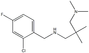 [(2-chloro-4-fluorophenyl)methyl]({2-[(dimethylamino)methyl]-2-methylpropyl})amine Struktur