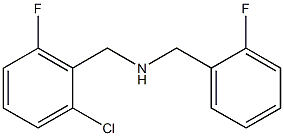 [(2-chloro-6-fluorophenyl)methyl][(2-fluorophenyl)methyl]amine Struktur