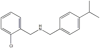 [(2-chlorophenyl)methyl]({[4-(propan-2-yl)phenyl]methyl})amine Struktur