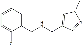 [(2-chlorophenyl)methyl][(1-methyl-1H-pyrazol-4-yl)methyl]amine Struktur