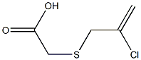 [(2-chloroprop-2-enyl)thio]acetic acid Struktur