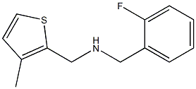 [(2-fluorophenyl)methyl][(3-methylthiophen-2-yl)methyl]amine Struktur