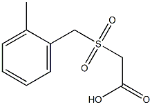 [(2-methylbenzyl)sulfonyl]acetic acid Struktur