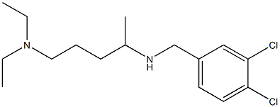 [(3,4-dichlorophenyl)methyl][5-(diethylamino)pentan-2-yl]amine Struktur