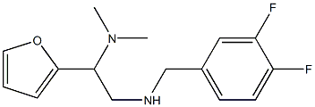 [(3,4-difluorophenyl)methyl][2-(dimethylamino)-2-(furan-2-yl)ethyl]amine Struktur