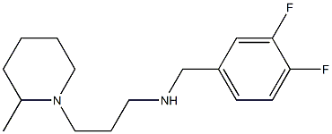 [(3,4-difluorophenyl)methyl][3-(2-methylpiperidin-1-yl)propyl]amine Struktur