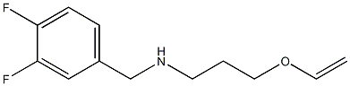 [(3,4-difluorophenyl)methyl][3-(ethenyloxy)propyl]amine Struktur