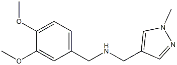 [(3,4-dimethoxyphenyl)methyl][(1-methyl-1H-pyrazol-4-yl)methyl]amine Struktur