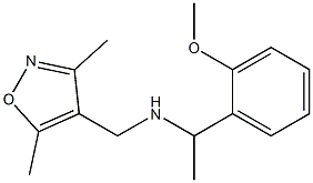 [(3,5-dimethyl-1,2-oxazol-4-yl)methyl][1-(2-methoxyphenyl)ethyl]amine Struktur