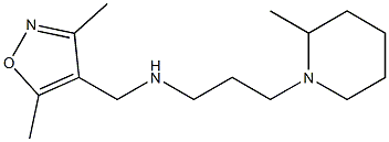 [(3,5-dimethyl-1,2-oxazol-4-yl)methyl][3-(2-methylpiperidin-1-yl)propyl]amine Struktur