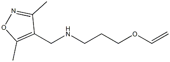 [(3,5-dimethyl-1,2-oxazol-4-yl)methyl][3-(ethenyloxy)propyl]amine Struktur