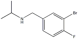 [(3-bromo-4-fluorophenyl)methyl](propan-2-yl)amine Struktur