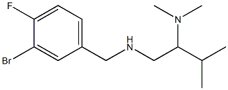 [(3-bromo-4-fluorophenyl)methyl][2-(dimethylamino)-3-methylbutyl]amine Struktur