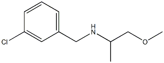 [(3-chlorophenyl)methyl](1-methoxypropan-2-yl)amine Struktur