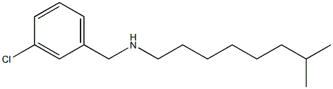 [(3-chlorophenyl)methyl](7-methyloctyl)amine Struktur