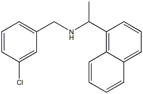 [(3-chlorophenyl)methyl][1-(naphthalen-1-yl)ethyl]amine Struktur