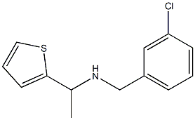 [(3-chlorophenyl)methyl][1-(thiophen-2-yl)ethyl]amine Struktur