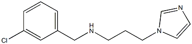 [(3-chlorophenyl)methyl][3-(1H-imidazol-1-yl)propyl]amine Struktur