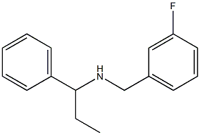 [(3-fluorophenyl)methyl](1-phenylpropyl)amine Struktur