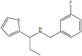 [(3-fluorophenyl)methyl][1-(thiophen-2-yl)propyl]amine Struktur