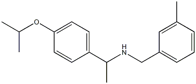 [(3-methylphenyl)methyl]({1-[4-(propan-2-yloxy)phenyl]ethyl})amine Struktur