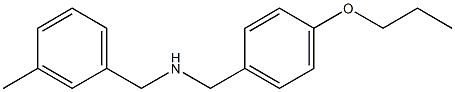 [(3-methylphenyl)methyl][(4-propoxyphenyl)methyl]amine Struktur