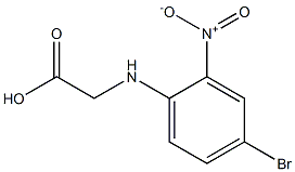 [(4-bromo-2-nitrophenyl)amino]acetic acid Struktur