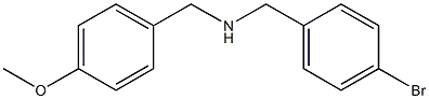 [(4-bromophenyl)methyl][(4-methoxyphenyl)methyl]amine Struktur