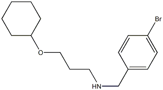 [(4-bromophenyl)methyl][3-(cyclohexyloxy)propyl]amine Struktur