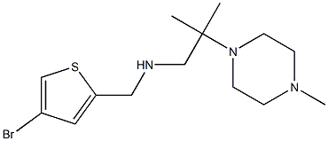 [(4-bromothiophen-2-yl)methyl][2-methyl-2-(4-methylpiperazin-1-yl)propyl]amine Struktur