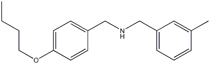 [(4-butoxyphenyl)methyl][(3-methylphenyl)methyl]amine Struktur