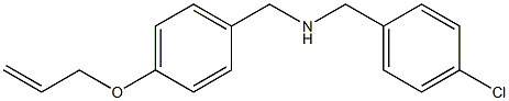 [(4-chlorophenyl)methyl]({[4-(prop-2-en-1-yloxy)phenyl]methyl})amine Struktur