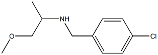 [(4-chlorophenyl)methyl](1-methoxypropan-2-yl)amine Struktur