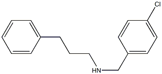 [(4-chlorophenyl)methyl](3-phenylpropyl)amine Struktur