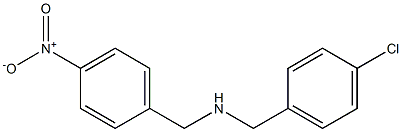 [(4-chlorophenyl)methyl][(4-nitrophenyl)methyl]amine Struktur