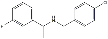 [(4-chlorophenyl)methyl][1-(3-fluorophenyl)ethyl]amine Struktur