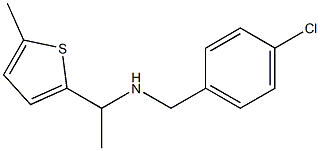 [(4-chlorophenyl)methyl][1-(5-methylthiophen-2-yl)ethyl]amine Struktur