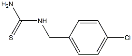 [(4-chlorophenyl)methyl]thiourea Struktur