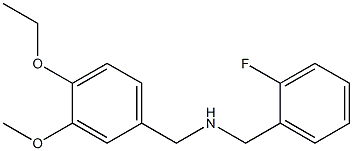 [(4-ethoxy-3-methoxyphenyl)methyl][(2-fluorophenyl)methyl]amine Struktur