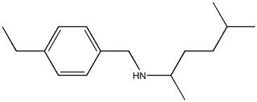 [(4-ethylphenyl)methyl](5-methylhexan-2-yl)amine Struktur