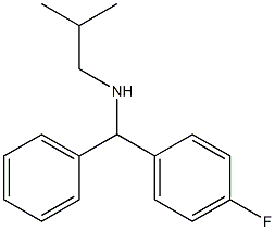 [(4-fluorophenyl)(phenyl)methyl](2-methylpropyl)amine Struktur