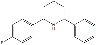 [(4-fluorophenyl)methyl](1-phenylbutyl)amine Struktur