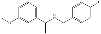 [(4-fluorophenyl)methyl][1-(3-methoxyphenyl)ethyl]amine Struktur