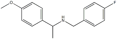 [(4-fluorophenyl)methyl][1-(4-methoxyphenyl)ethyl]amine Struktur